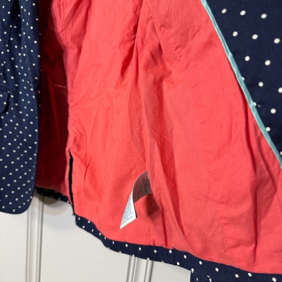 Boden Navy Polka‎ Dot Preppy Lined Blazer size 6 R - Picture 10 of 15